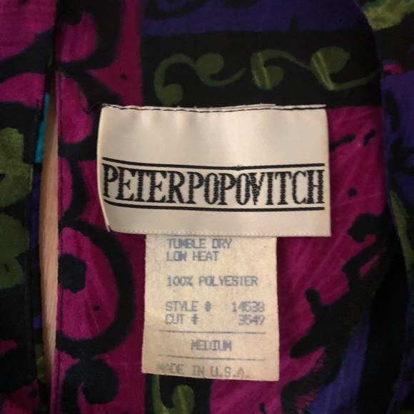 Vintage Peter Popovitch Blouse. Medium. Made in USA - Picture 3 of 3